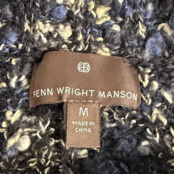 Fenn Wright Manson Tweed Mini Skirt in Black and Blue - Picture 2 of 7